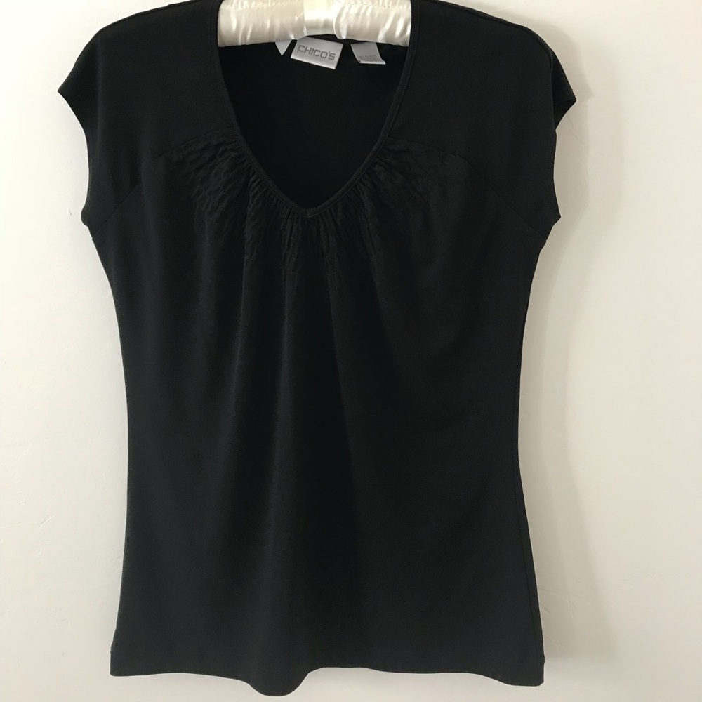 Chico’s Black Sleeveless Top